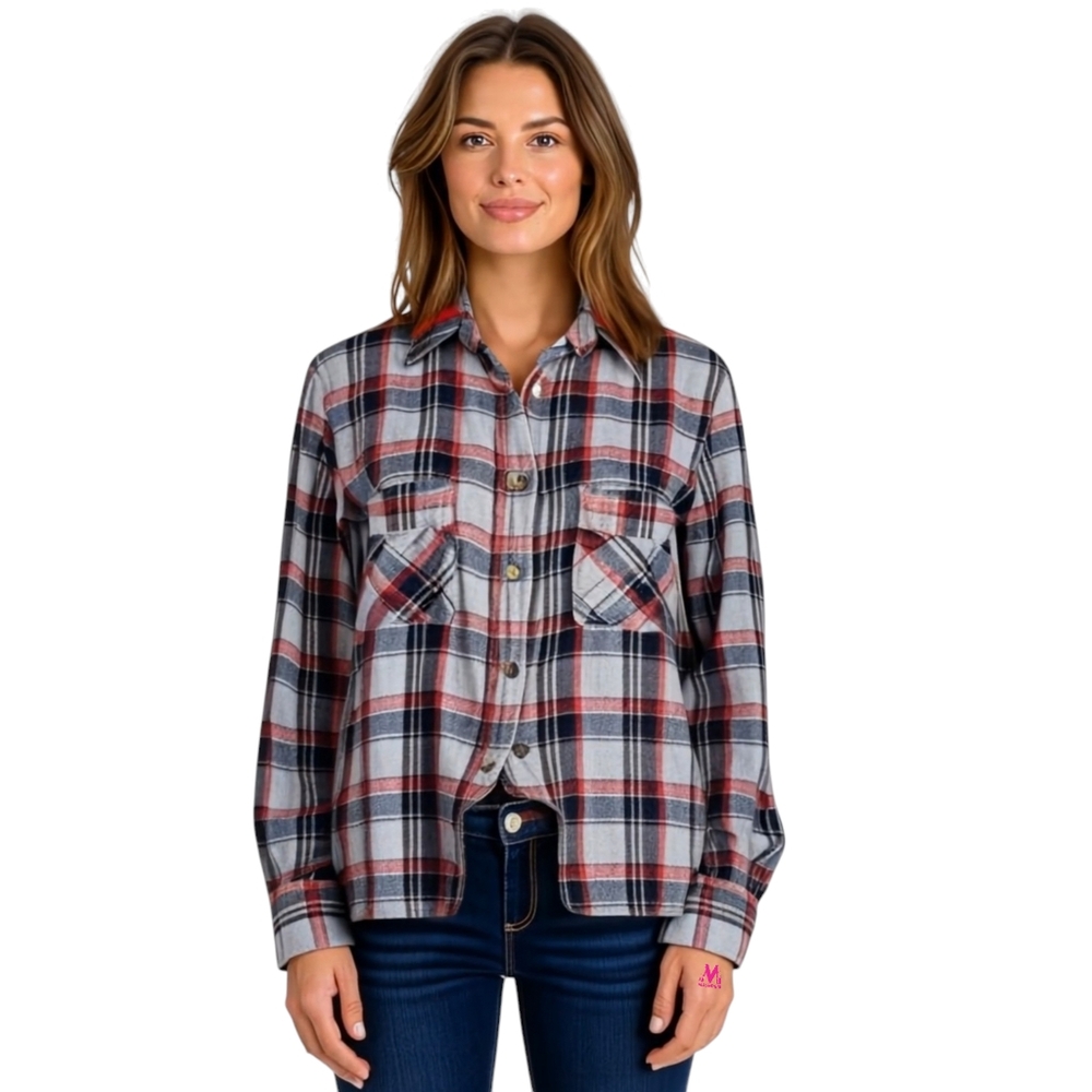 Isabel Marant Étoile Upton Button Down Flannel Shirt | Linen Blend | Western |